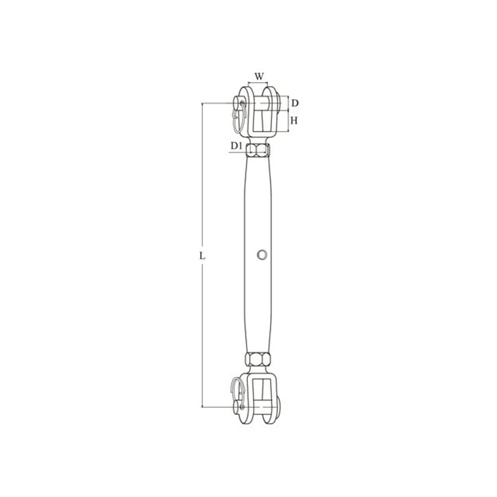 Talamex Wantenspanner Gabel - Gabel M 8 Maße