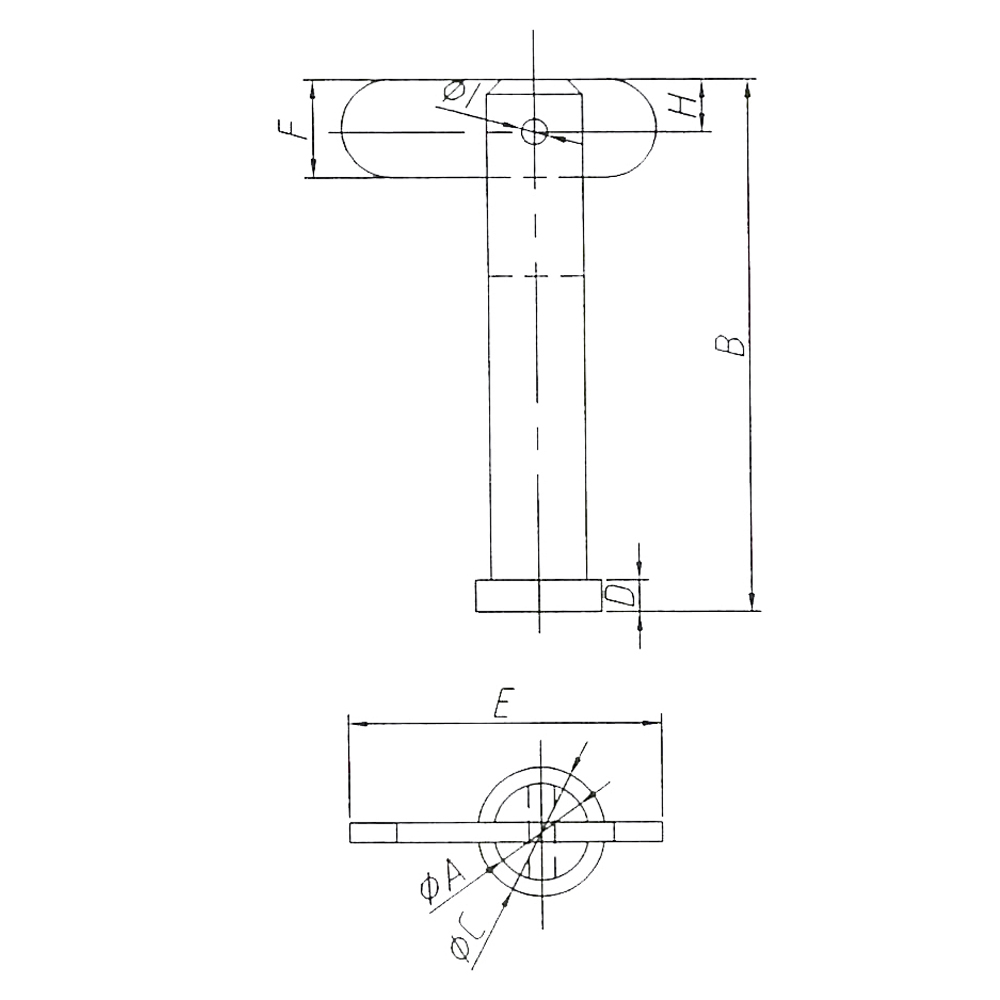 Talamex Klappnasen Bolzen 5mm x 50mm Maße