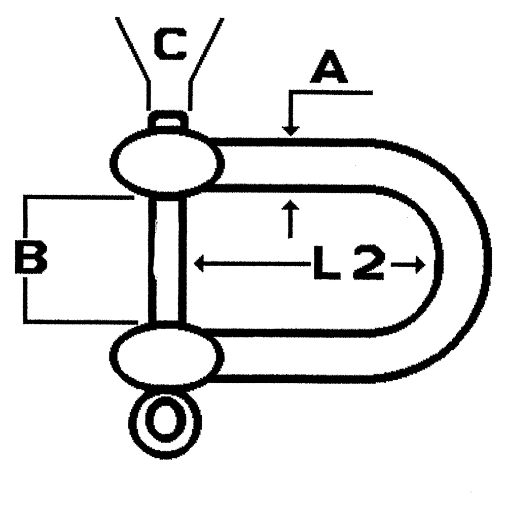 Talamex Schäkel Form D verzinkt 6mm