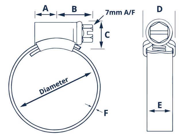 Schlauchklemme 11x16mm Gr16