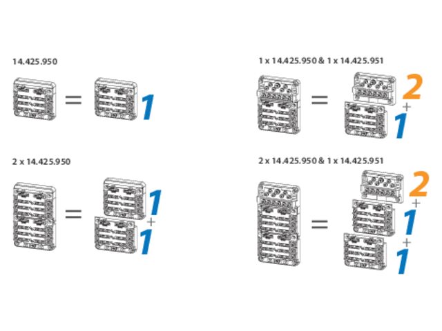 Module 1 Sicherungshalter 6x ATP/ATO/ATC