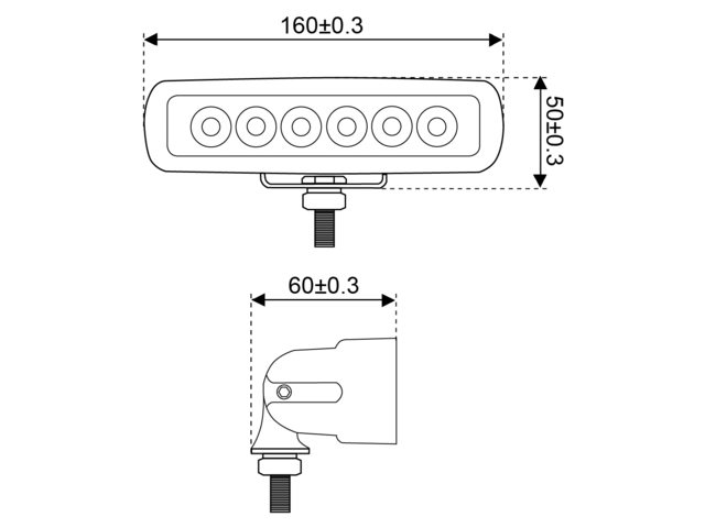 LED Suchleuchte 10-30V 6000-6500K