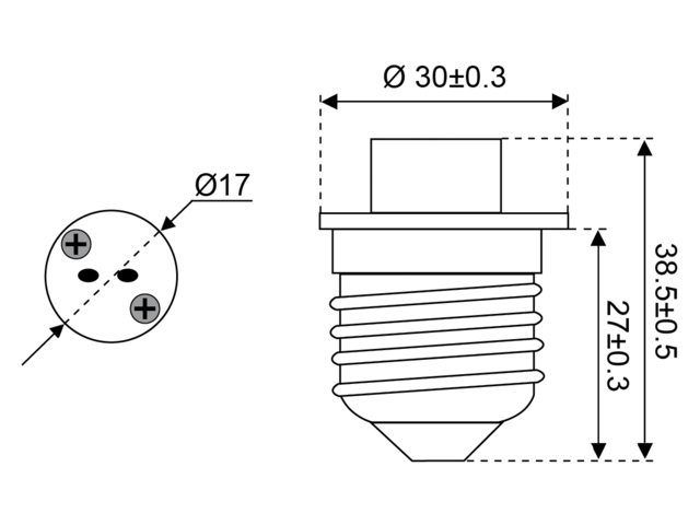 Adapter E27 nach G4/GU5.3/GY6.25  (º)