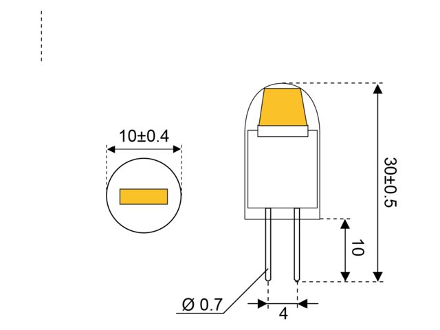 S-LED 1CST COB 10-20V G4