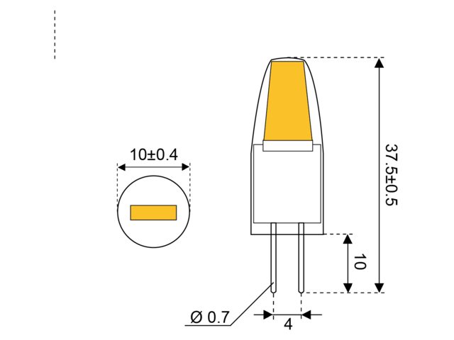 S-LED 1,5CST COB 10-20V G4