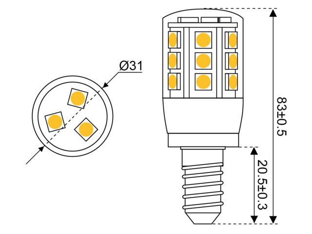 S-LED 24 10-30V E14