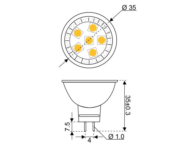 S-LED 6 10-30V Spot MR11