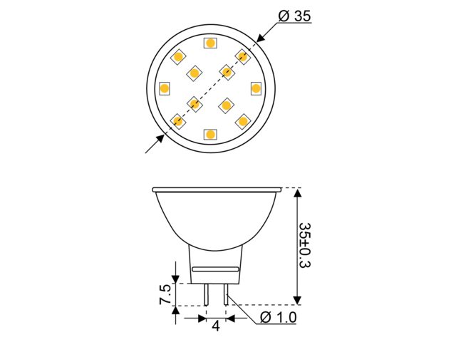 S-LED 12 10-30V GU4