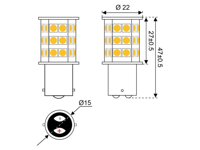 S-LED 30 10-30V BA15d