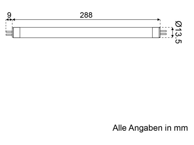 LED-Stableuchte R7S 30cm 10-30V 6W 2700K