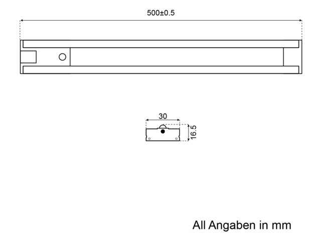 LED-Lichtleiste mit Bewegungsmelder 10-30V 3000K 7W