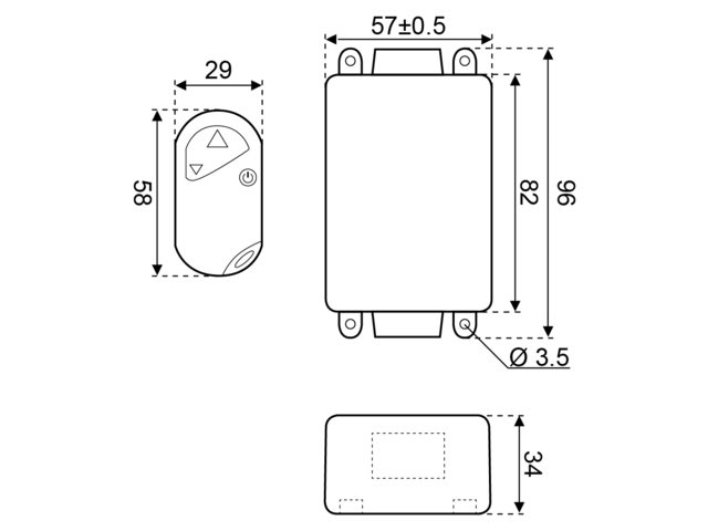 LED Dimmer 12-24V max 8A