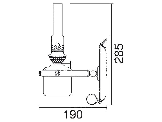 Kojenlampe Messing 8840/O