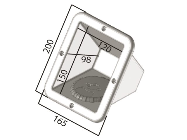 Einbaustufe nit Deckel