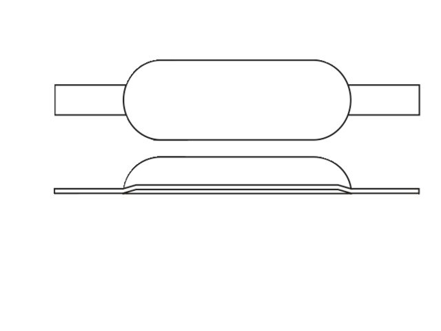 Rumpf-Anode mit Streifen Aluminium 110x60x28mm