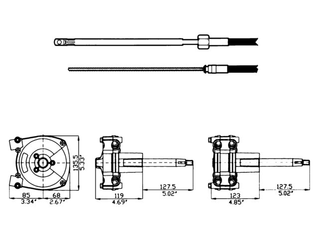 T72FC Steuerwerk für Doppelkabel