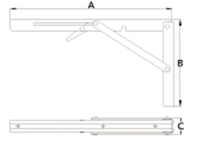 Tafelscharnierhalter Edelstahl