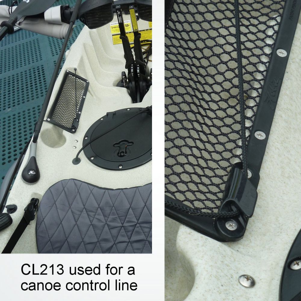 Clamcleat CL214 (Bb) offene Klemme 2 - 5mm Nylon Info