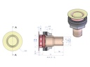 Talamex Abfluss fürs Deck Edelstahl/Acetal gerade