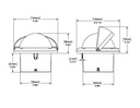 RitchieRitchie Kompass Helmsman HF-742 Einbau Flache Rose Weiß