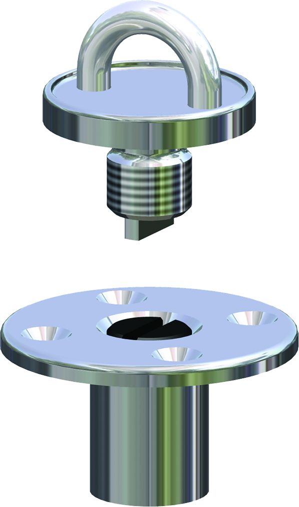 Antal NIRO Screwed Deck Eye  für Blöcke Serie OPF-70