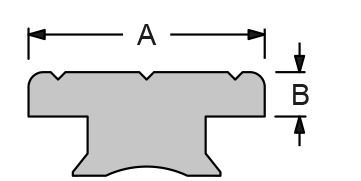 Antal Aluminium Automatic" T-Track ( 40x8 ) for Fallenschlitten  Lochmaß Ø=8mm"