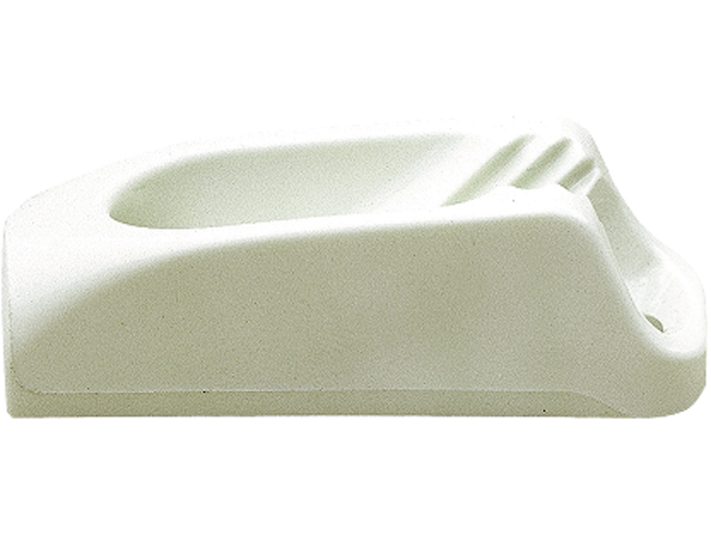 Clamcleat CL263W mit Leitöse 1 - 4mm Nylon weiß 2Stk.