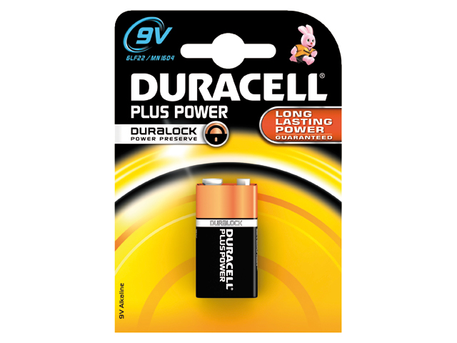 Duracell Plus MN1604 9V 1-Pack