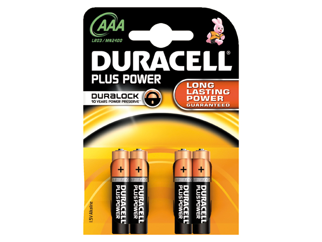 Duracell Plus MN2400 AAA 4-Pack