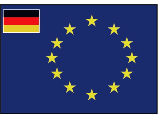 Flagge Europarat/BRD 1x1.5m