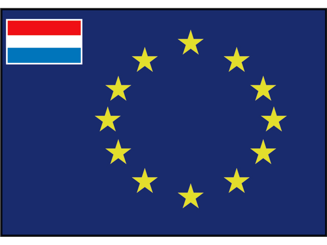 Flagge Europarat/NL 30x45cm