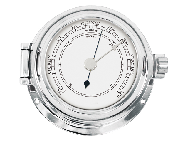 Barometer 84x115mm Messing-massiv