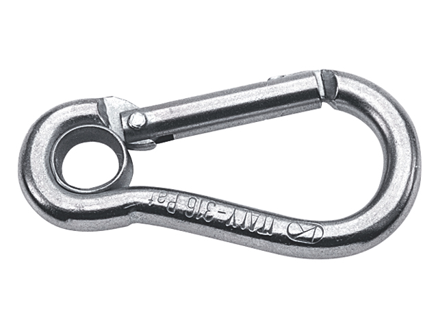 Kong 10 x 103 mm BL 1200 daN Karabiner mit Auge Edelstahl