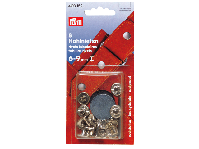 Prym 403150 Hohlnieten Materialstärke 3 - 4 mm 20 Stück