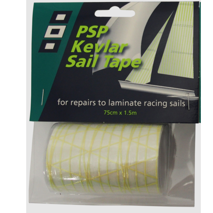 PSP Marine Tapes Kevlar Segelreparatur Tape Gold / Transparent 75 mm x 1,5 m