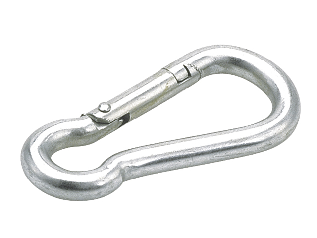 Talamex 10 x 100 mm BL daN 875 Karabiner mit Knick verzinkt