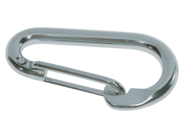 Talamex 8 x 80 mm Karabiner mit Drahtschnapper Edelstahl