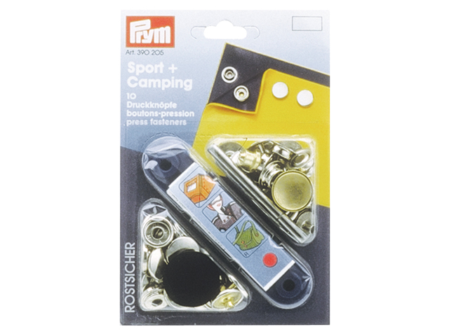 Prym 390201 Druckknöpfe Ø 15 mm 10 Stück Messing vernickelt