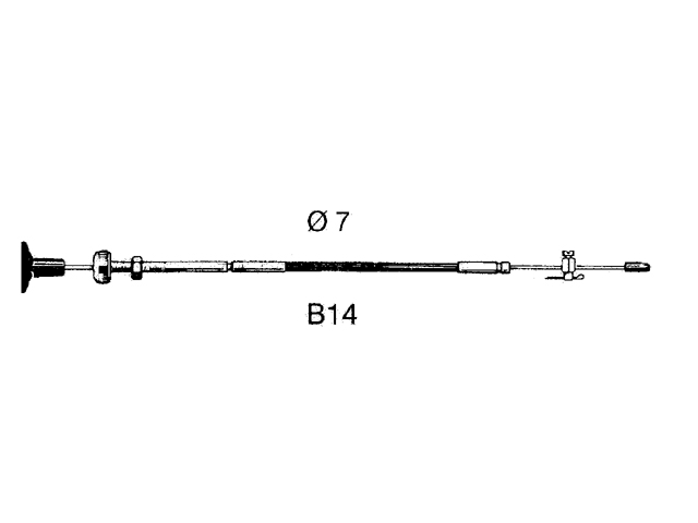 UF Schaltkabel B14 10ft 3,05m