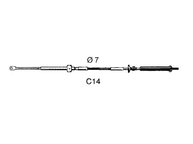 UF Schaltkabel C14 11ft 3,36m