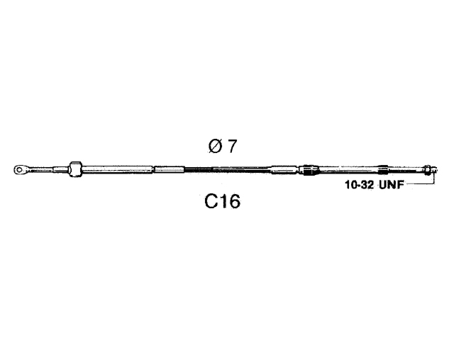 UF Schaltkabel C16 11ft 3,36m