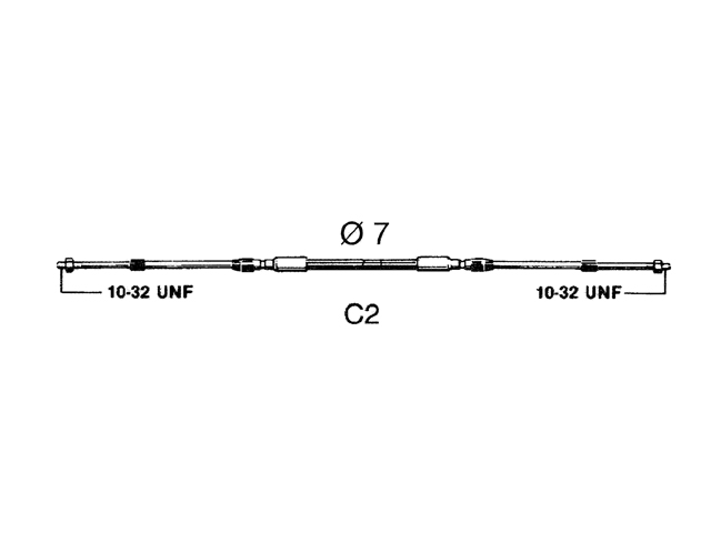 UF Schaltkabel C2 11ft 3,36m