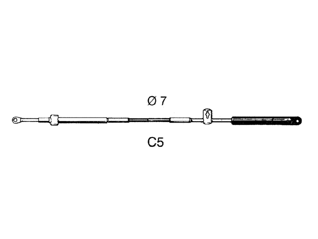 UF Schaltkabel C5 7ft 2,14m