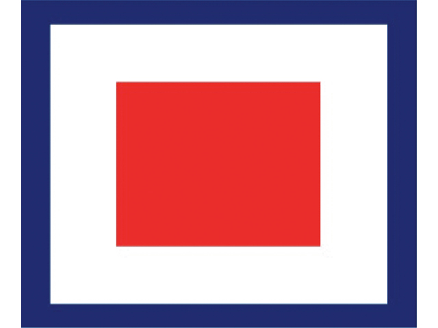 Flagge Signal W 30x36cm