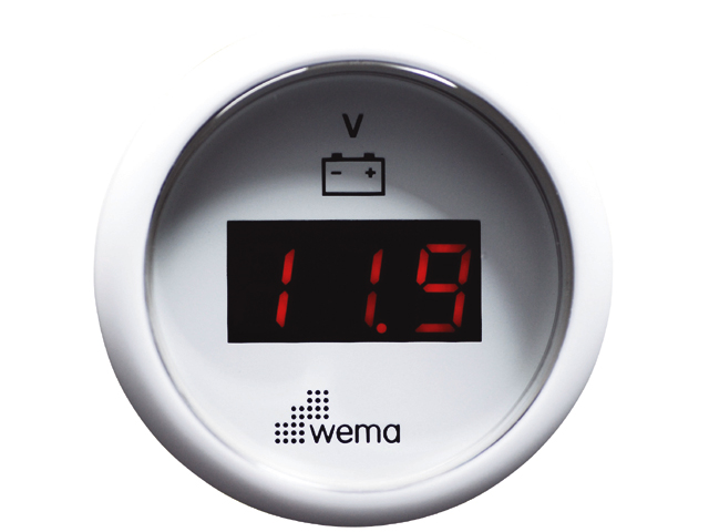 Voltmeter LED weiß