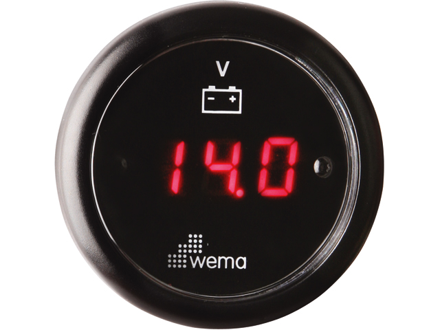 Voltmeter LED schwarz