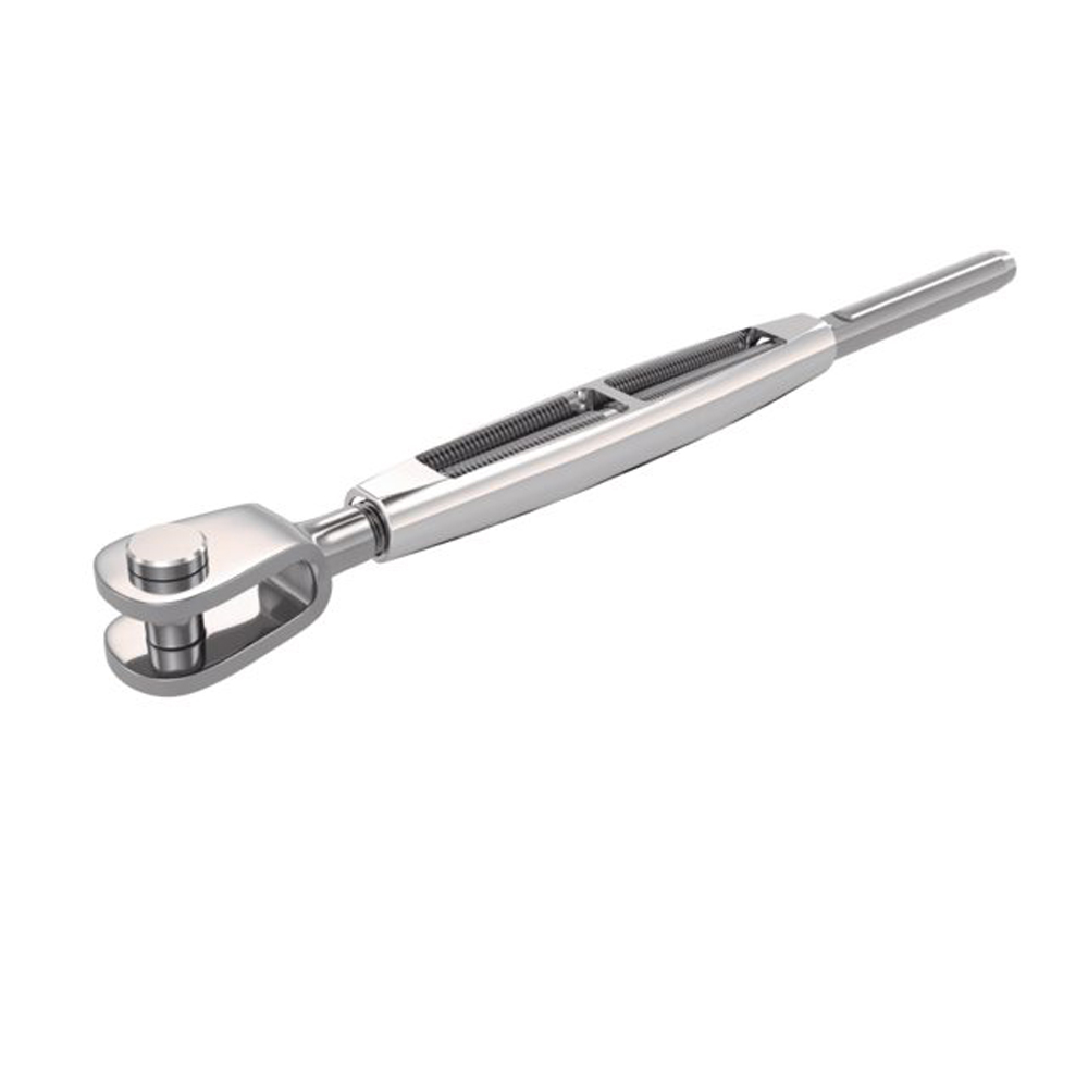 OS Wantenspanner Chrome Gabel / Terminal mit 1/4" UNF Gewinde für Draht Ø 3 mm