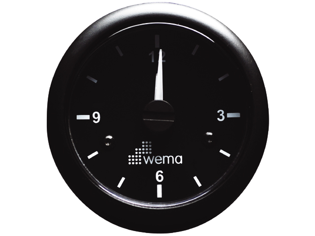 Wema Boot Uhr schwarz