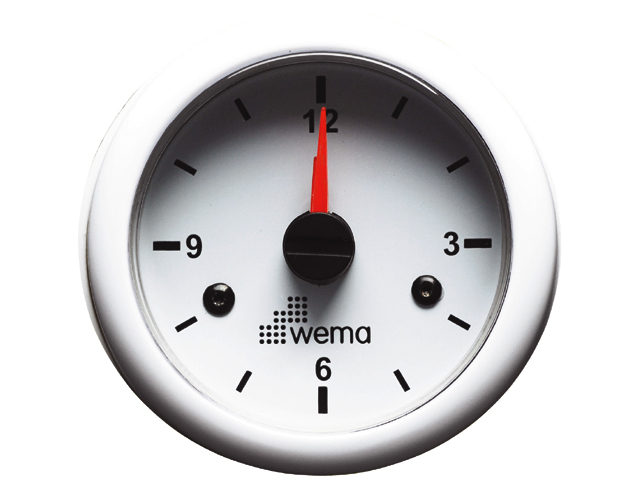 Wema Boot Uhr weiß