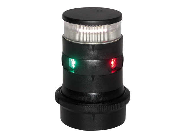 Aqua Signal Serie 34 LED Dreifarben- / Ankerlaterne  12/24V Gehäuse schwarz